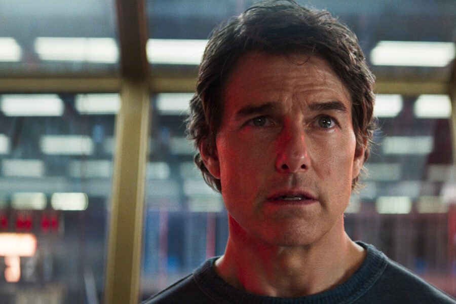 Tom Cruise as Ethan Hunt in a close-up from Mission: Impossible The Final Reckoning