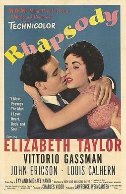Rhapsody (1954) poster